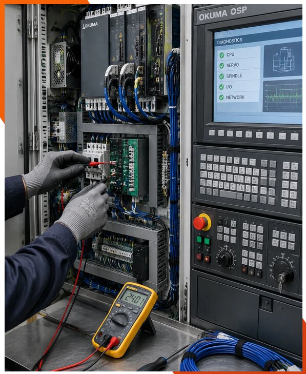 Ремонт систем ЧПУ Okuma OSP в Ступине